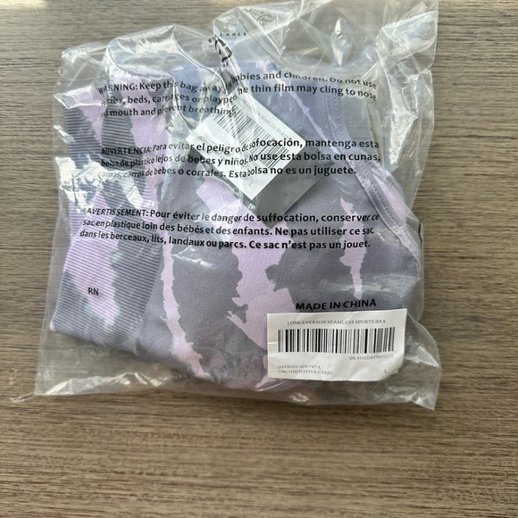 NWT large LONE "EVERSON" SEAMLESS BRA IN ORCHID NATIVE CAMO DarcSport Darc Sport - Picture 5 of 16